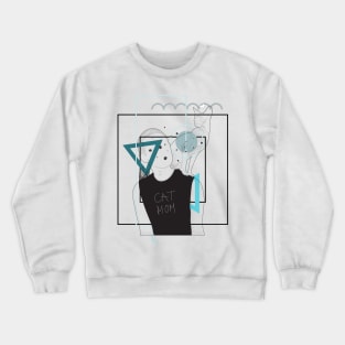 Cat mom version 3 Crewneck Sweatshirt